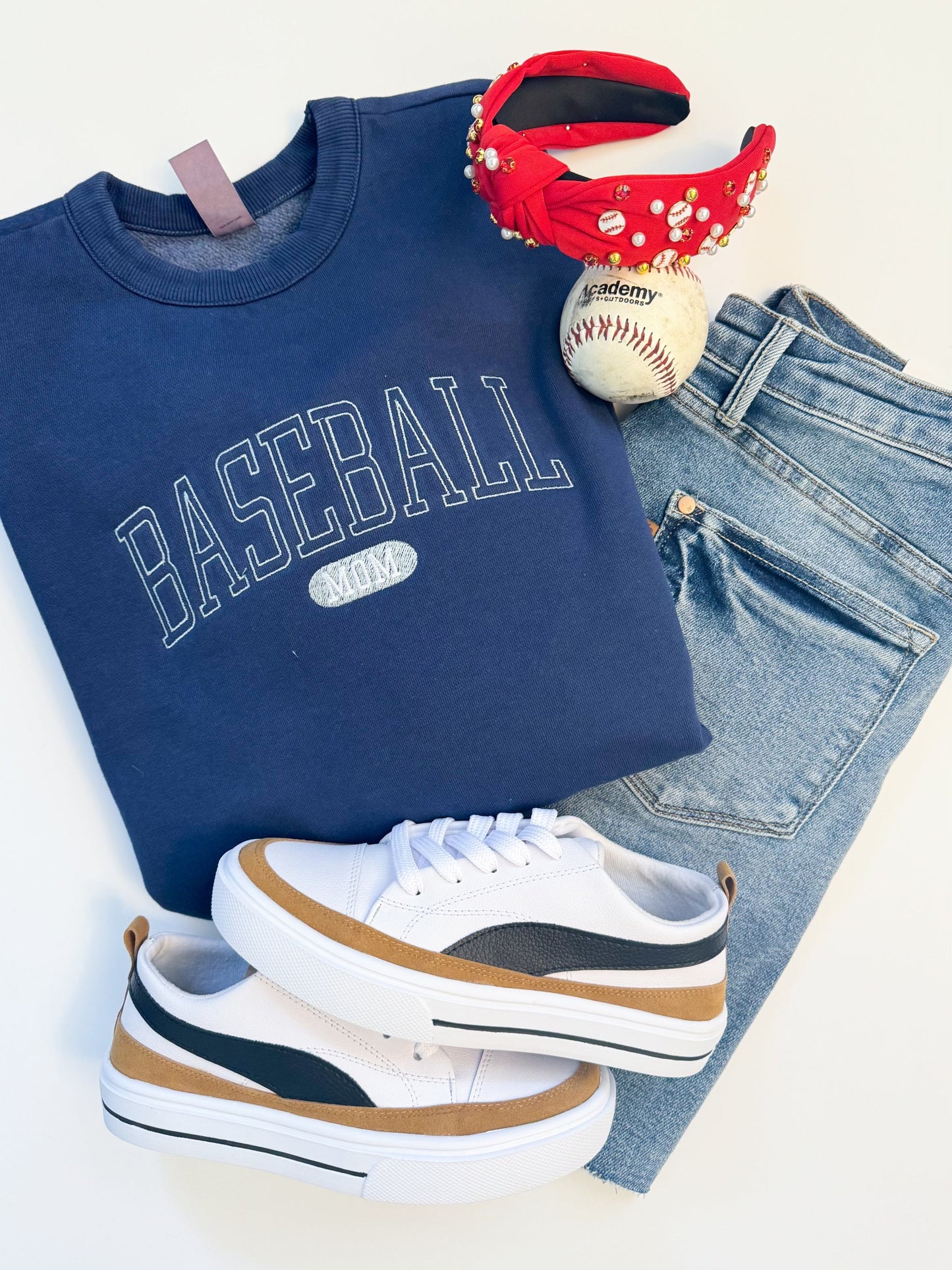 BASEBALL MOM Sweatshirt WHOLESALE-Top WS-Graceful & Chic Boutique, Family Clothing Store in Waxahachie, Texas