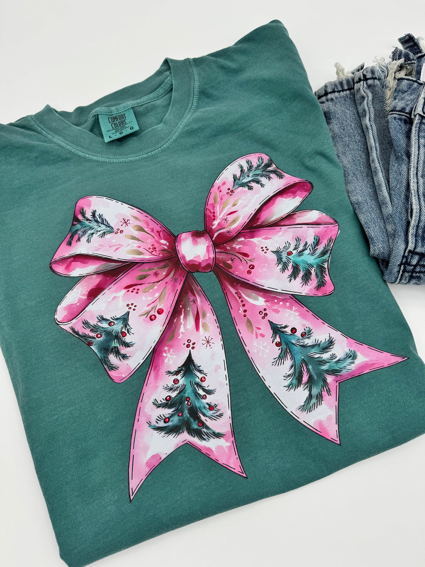 Christmas Bow Tee