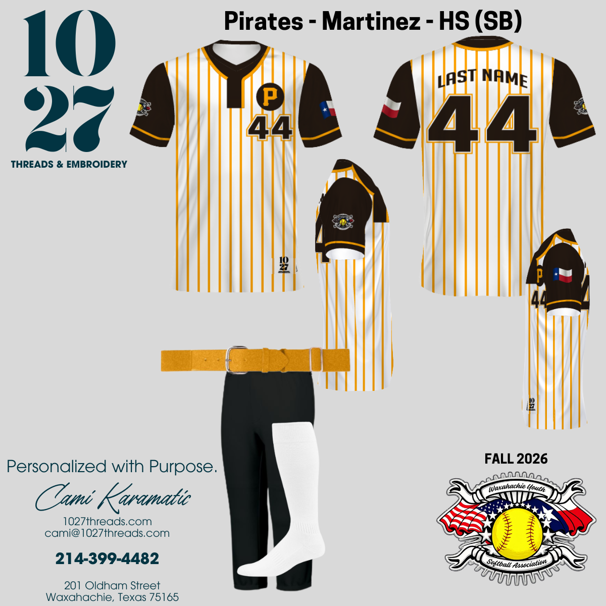 Fall 2026 Softball Fanwear Jerseys