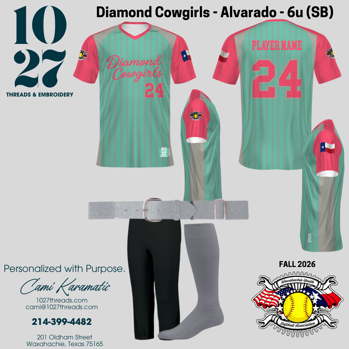 Fall 2026 Softball Fanwear Jerseys