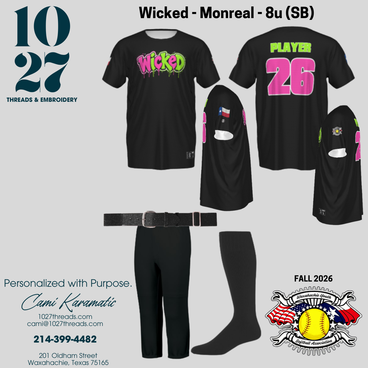 Fall 2026 Softball Fanwear Jerseys