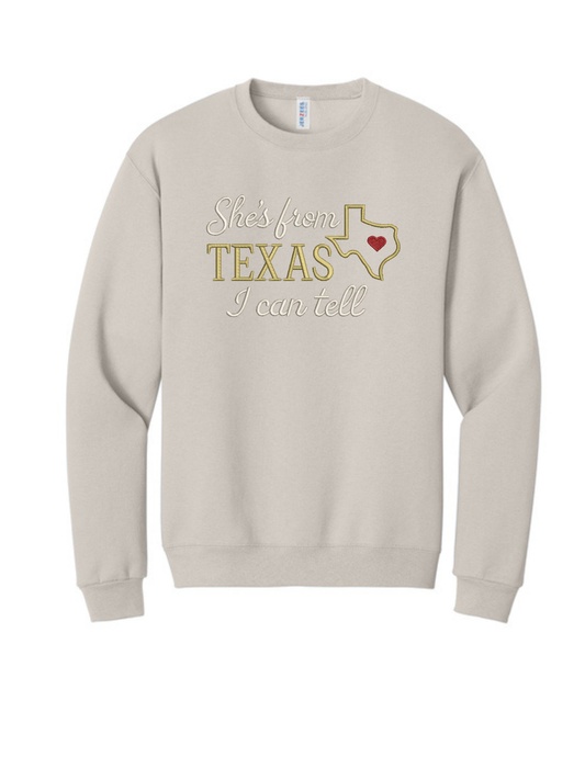 She's from Texas Crewneck