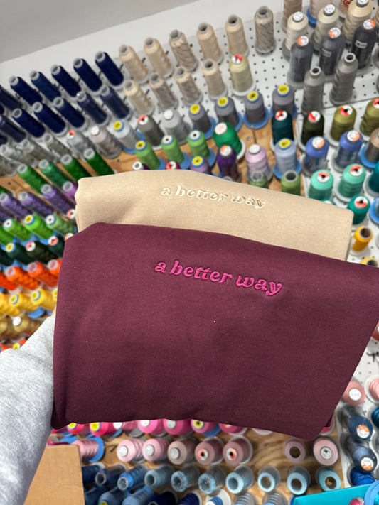 a better way crewneck