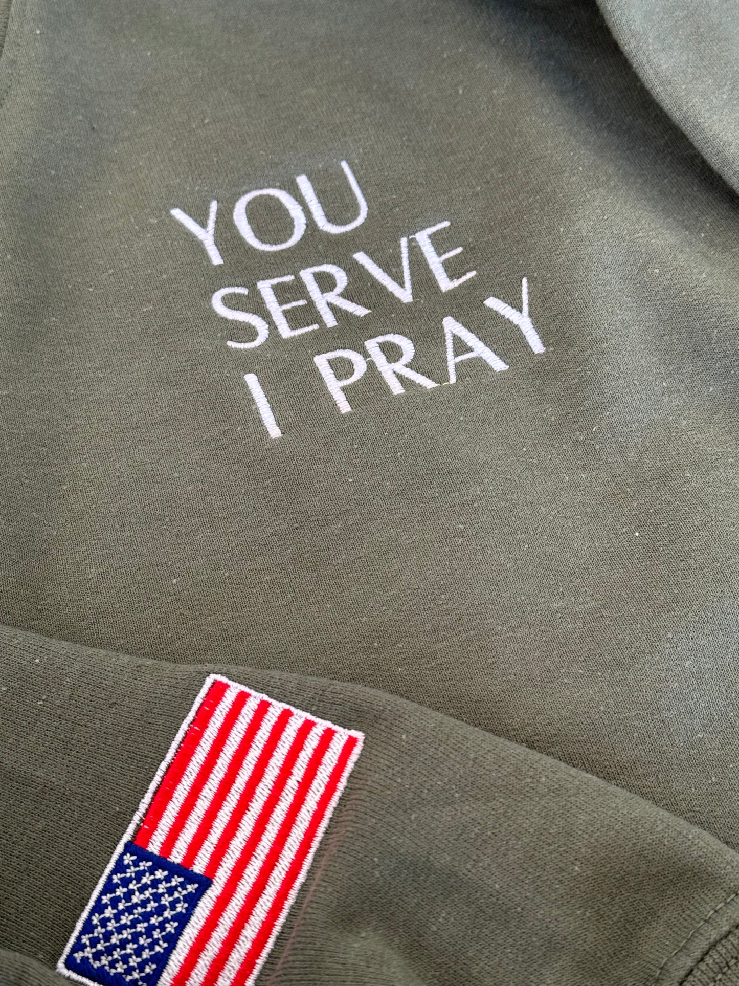 You Serve, I Pray Crewneck