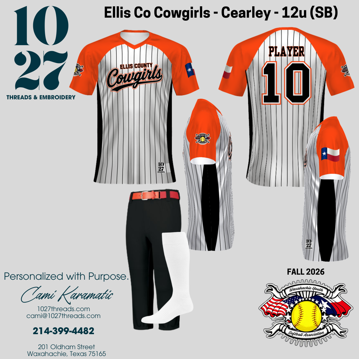 Fall 2026 Softball Fanwear Jerseys