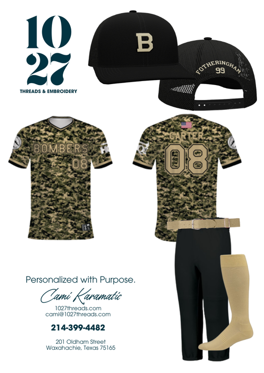 Spring 2026 Baseball Team Jersey and/or Hat