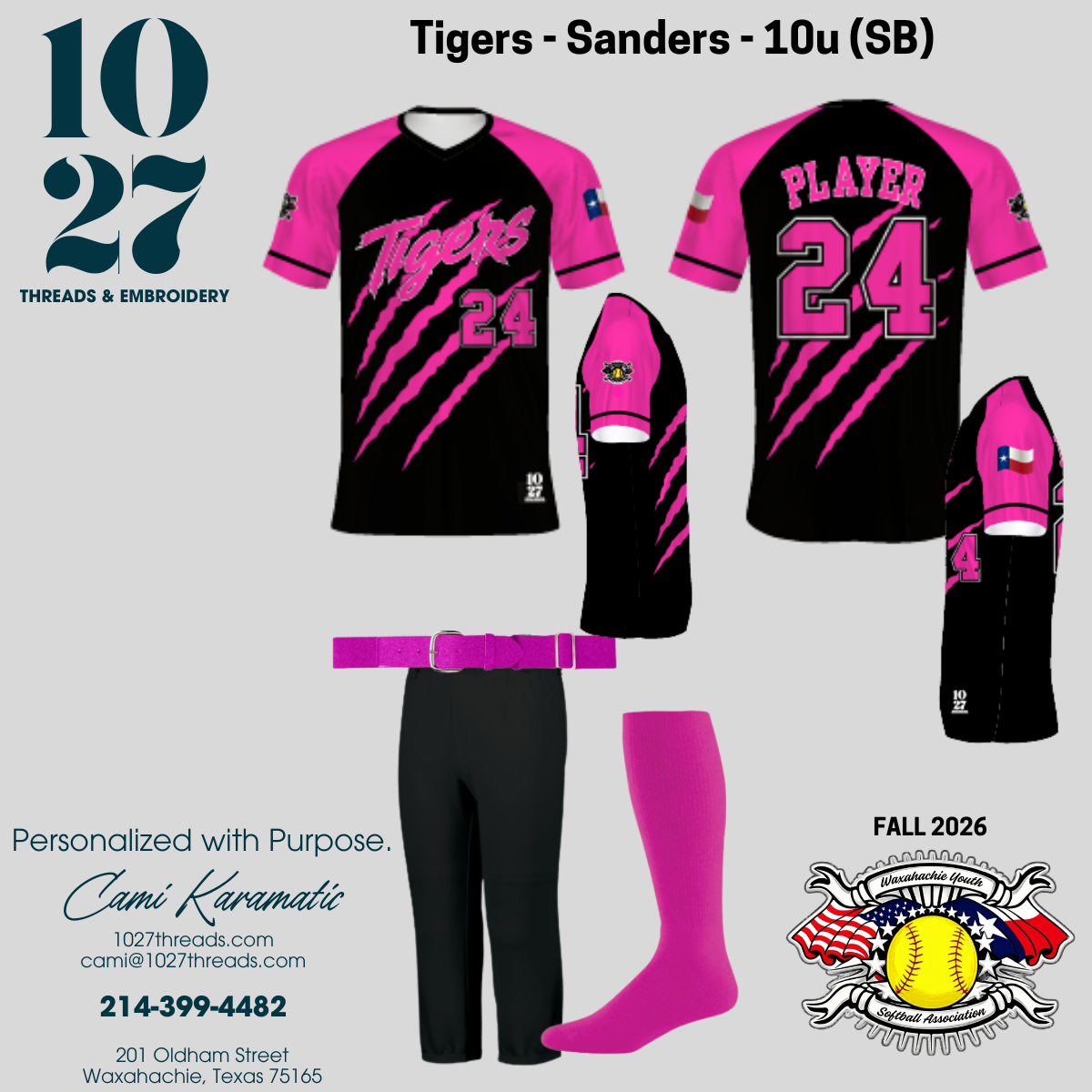 Fall 2026 Softball Fanwear Jerseys