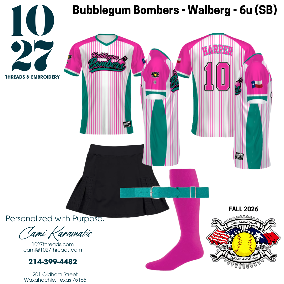 Fall 2026 Softball Fanwear Jerseys