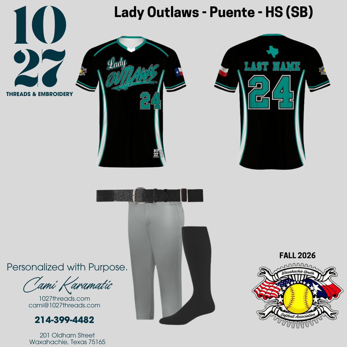 Fall 2026 Softball Fanwear Jerseys