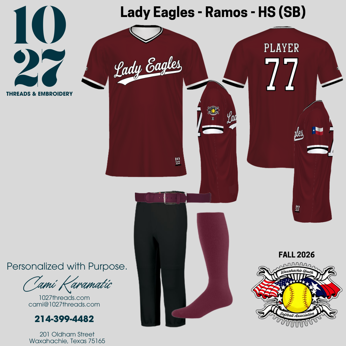 Fall 2026 Softball Fanwear Jerseys