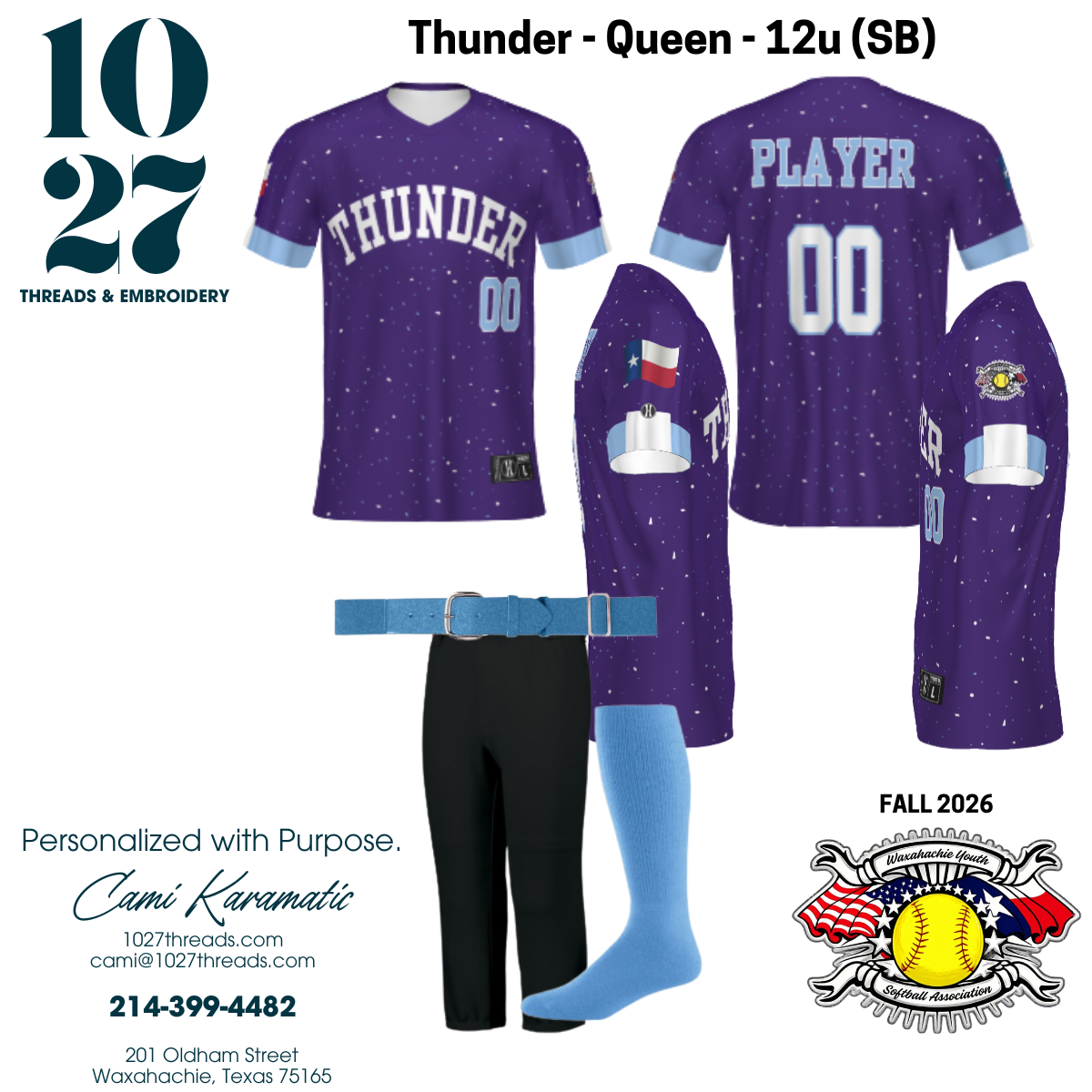 Fall 2026 Softball Fanwear Jerseys