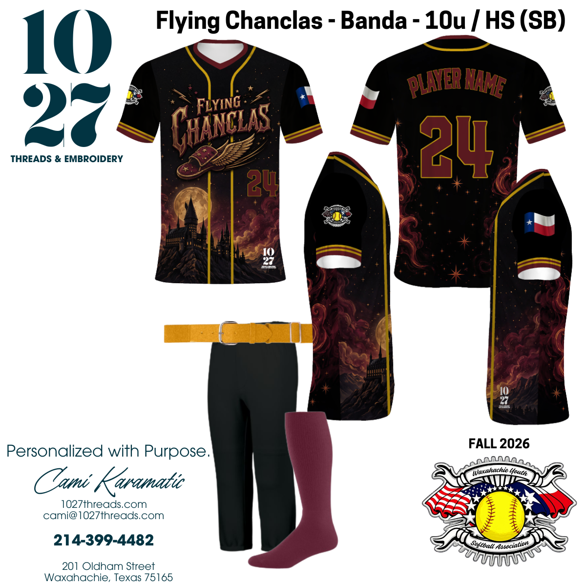 Fall 2026 Softball Fanwear Jerseys