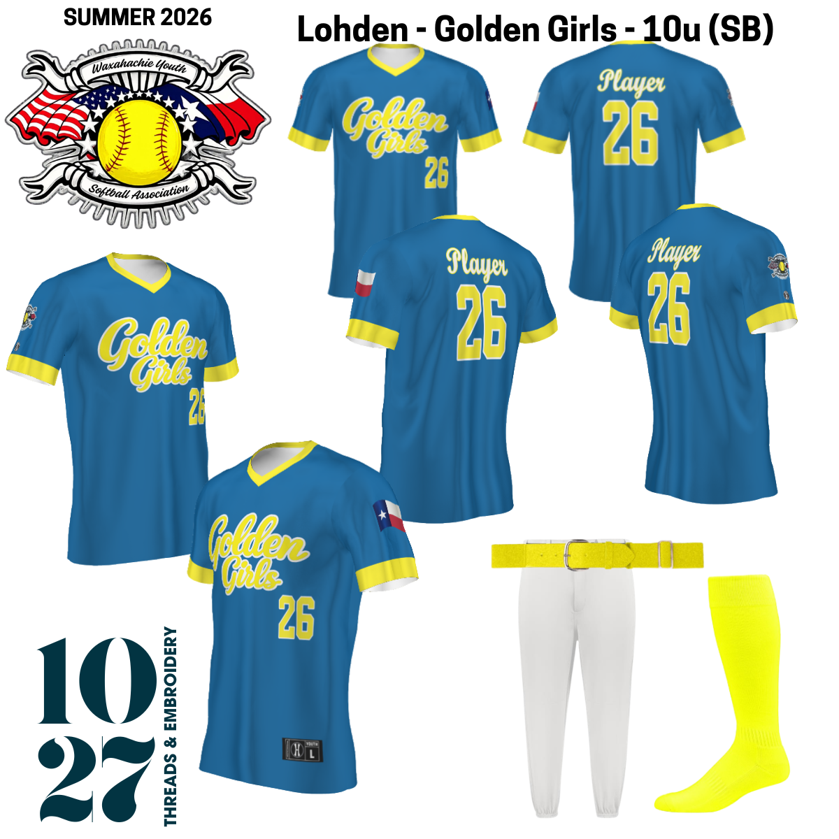 Summer 2026 Softball Fanwear Jerseys