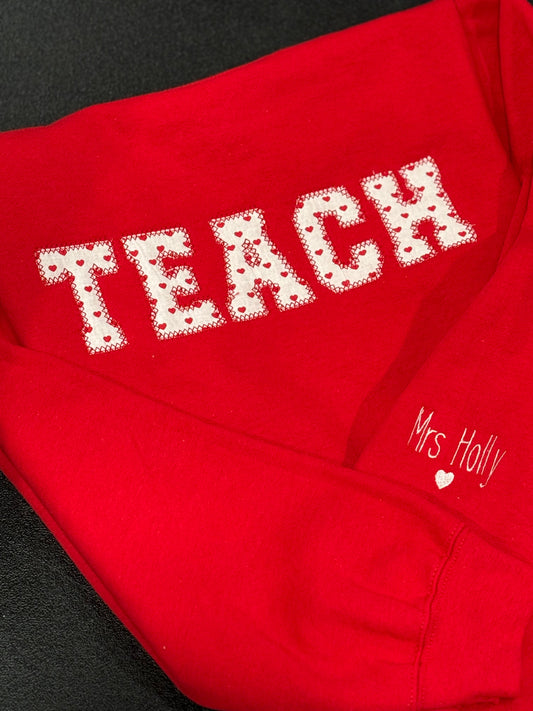 TEACH Crewneck-Top WS-Graceful & Chic Boutique, Family Clothing Store in Waxahachie, Texas
