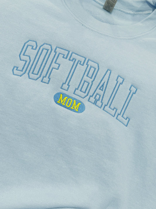SOFTBALL MOM Sweatshirt WHOLESALE-Top WS-Graceful & Chic Boutique, Family Clothing Store in Waxahachie, Texas